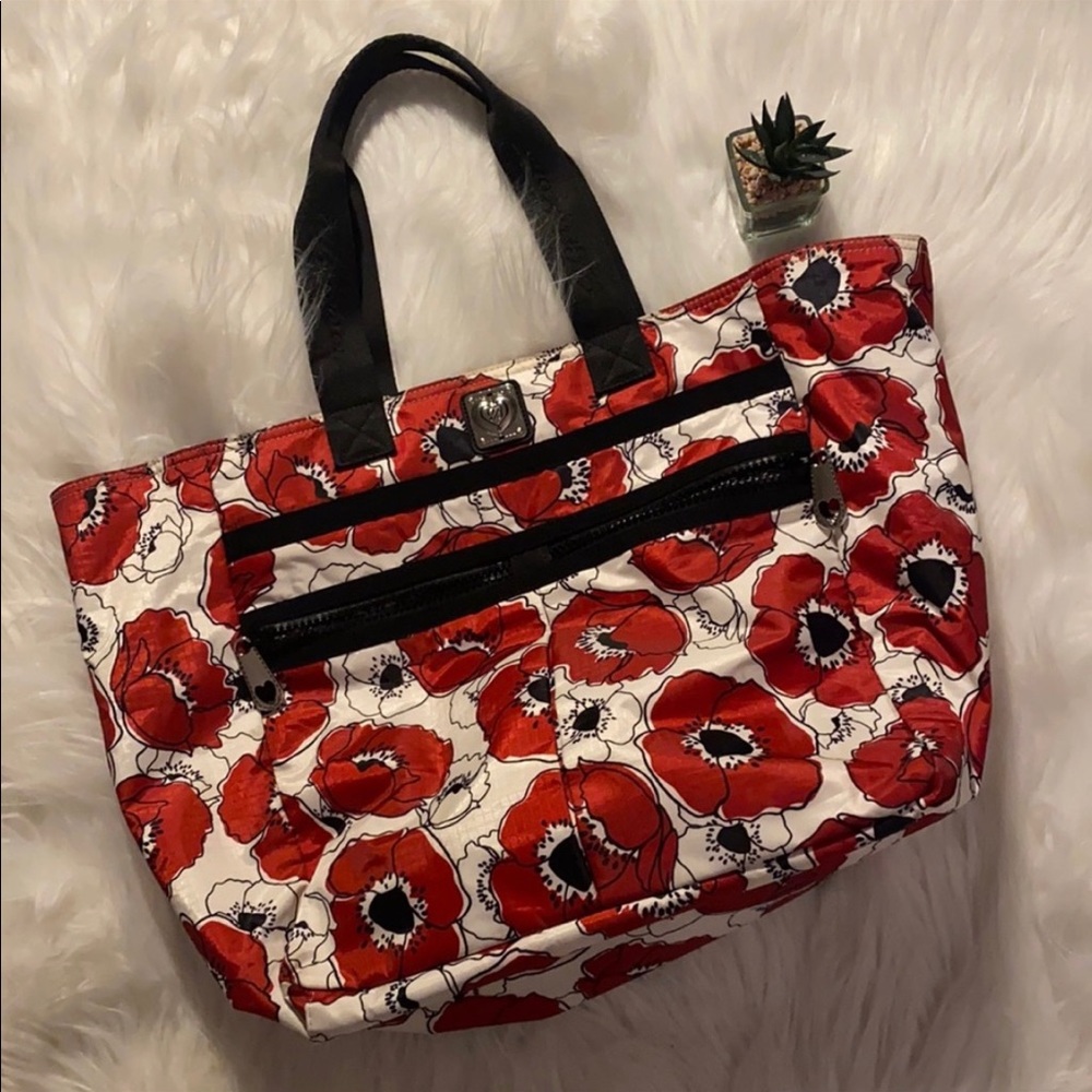 Brighton Poppyville Floral Travel Tote Bag